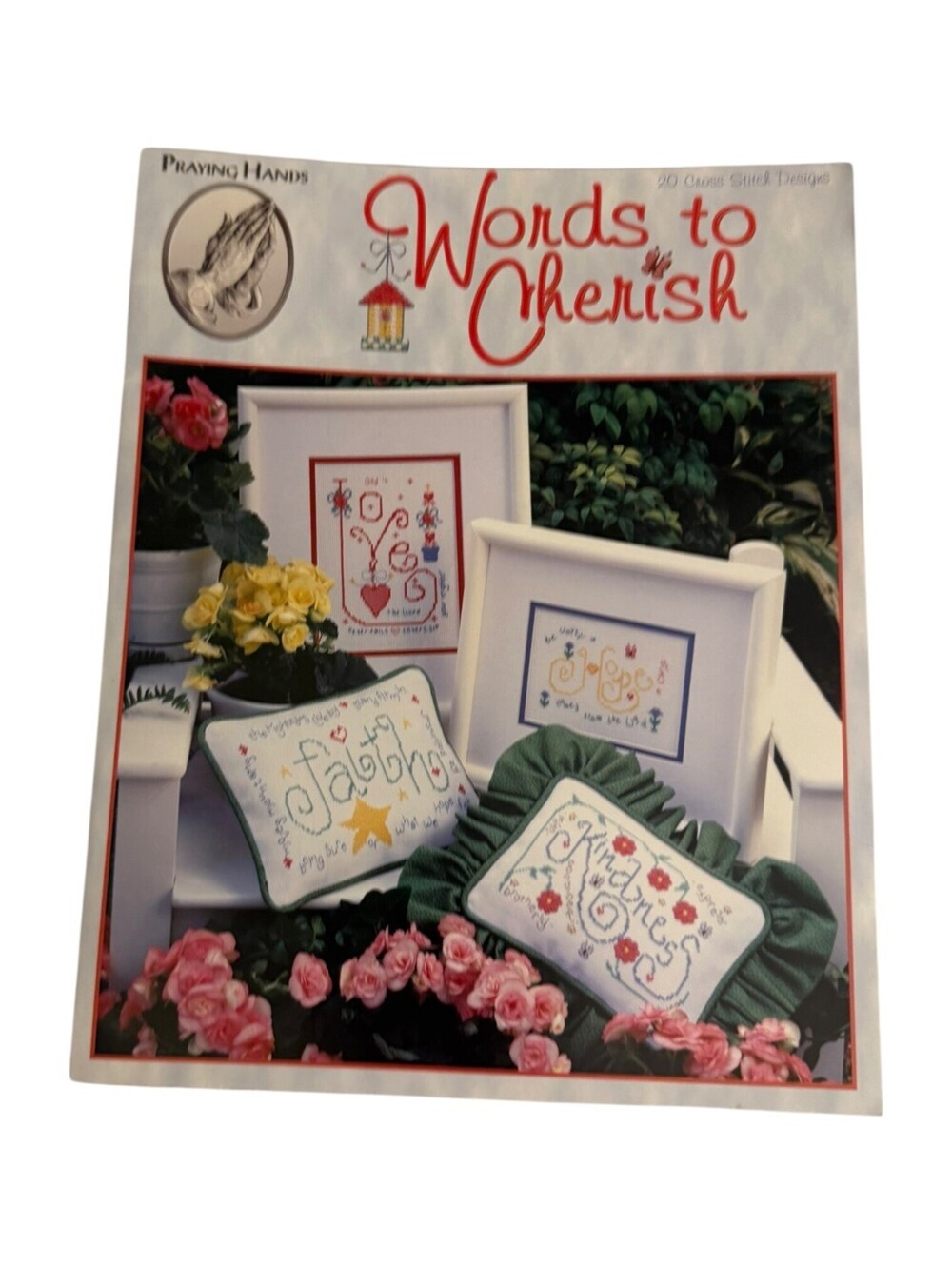 Leisure Arts Praying Hands Collection Words to Cherish Cross Stitch Book